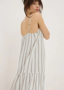 Taupe Stripe Cami Dress