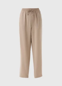 Taupe Tapered Trousers