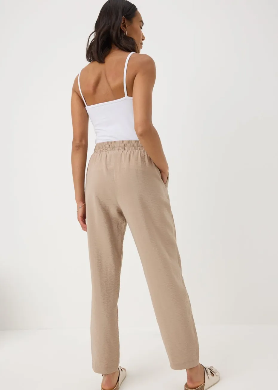 Taupe Tapered Trousers