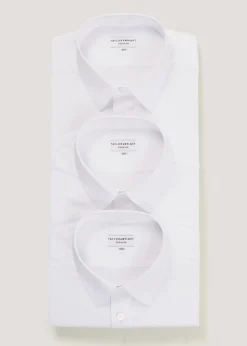 Taylor & Wright 3 Pack White Easy Care Regular Fit Shirts