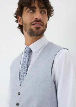 Taylor & Wright Azure Grey Melange Waistcoat