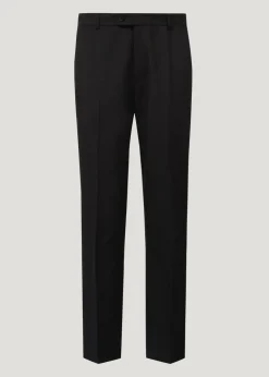 Taylor & Wright Black Regular Fit Formal Trousers