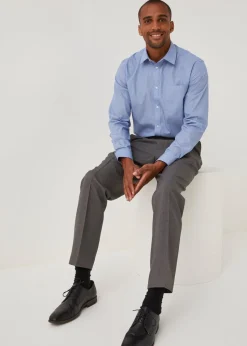 Taylor & Wright Blue Easy Care Regular Fit Shirt