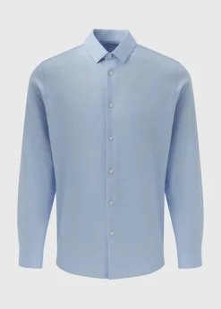 Taylor & Wright Blue Slim Fit Twill Shirt