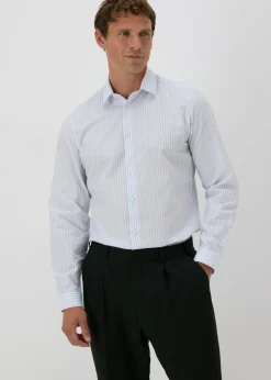 Taylor & Wright Blue Stripe Slim Fit Shirt