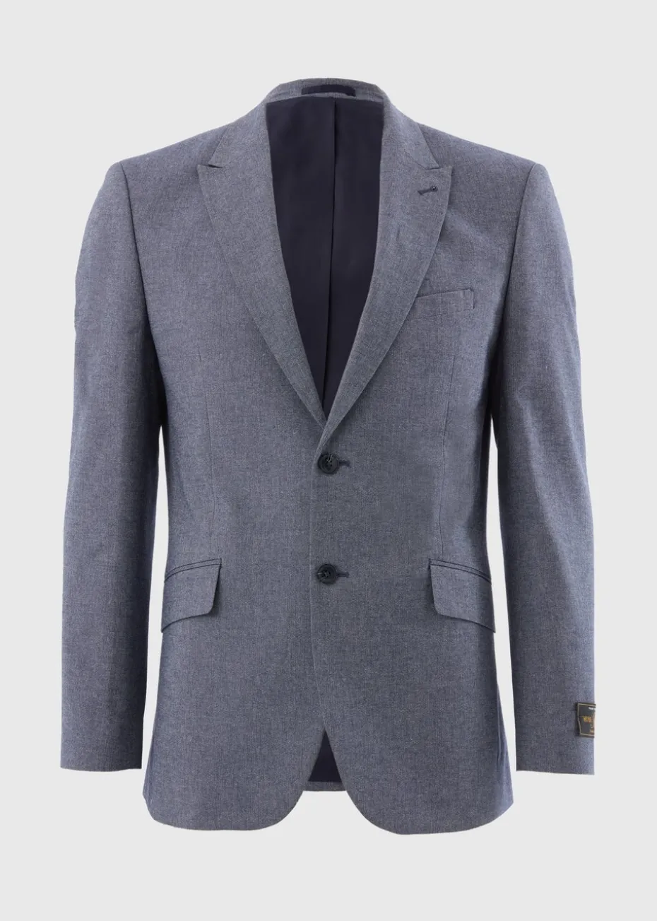 Taylor & Wright Carlo Italian Blue Denim Tailored Suit Jacket