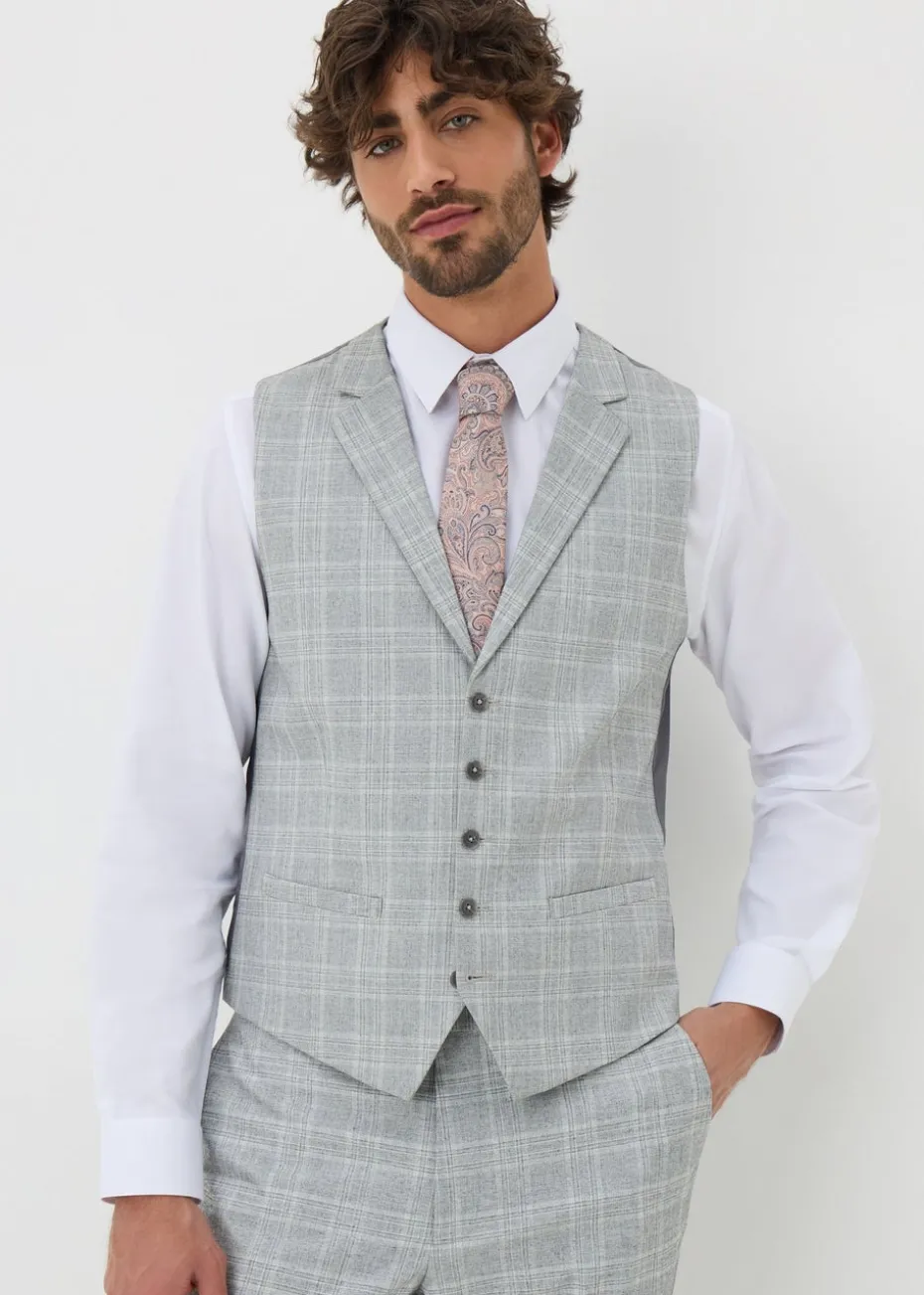Taylor & Wright Cassis Check Waistcoat