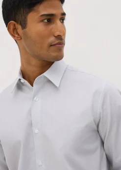 Taylor & Wright Grey Herringbone Regular Fit Shirt