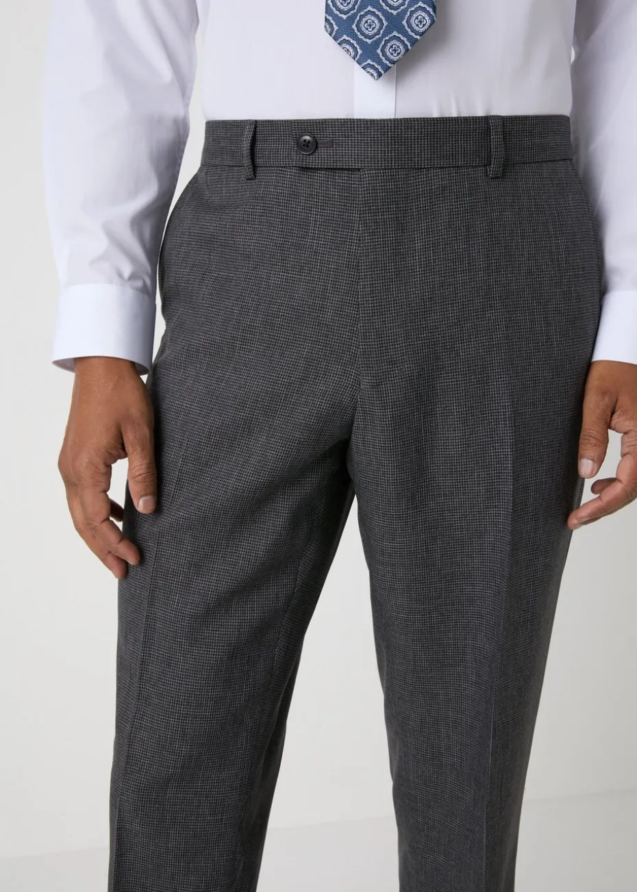 Taylor & Wright Hardwick Charcoal Tailored Fit Trousers