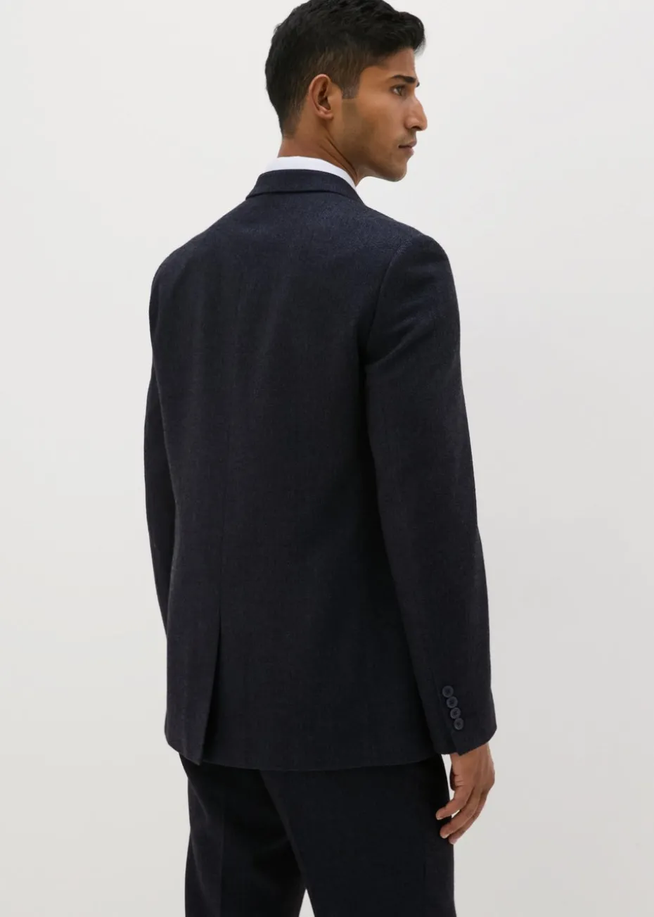 Taylor & Wright Highclere Navy Wool Blend Tailored Fit Suit Jacket