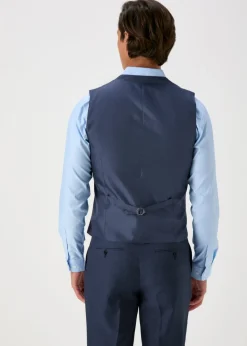Taylor & Wright Lennon Blue Slim Fit Waistcoat