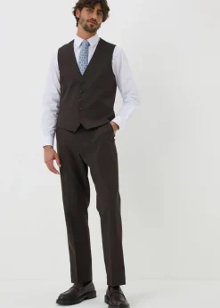 Taylor & Wright Menton Brown Twill Relaxed Fit Trousers