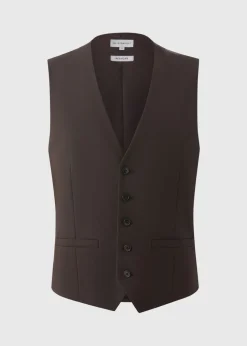 Taylor & Wright Menton Brown Twill Waistcoat