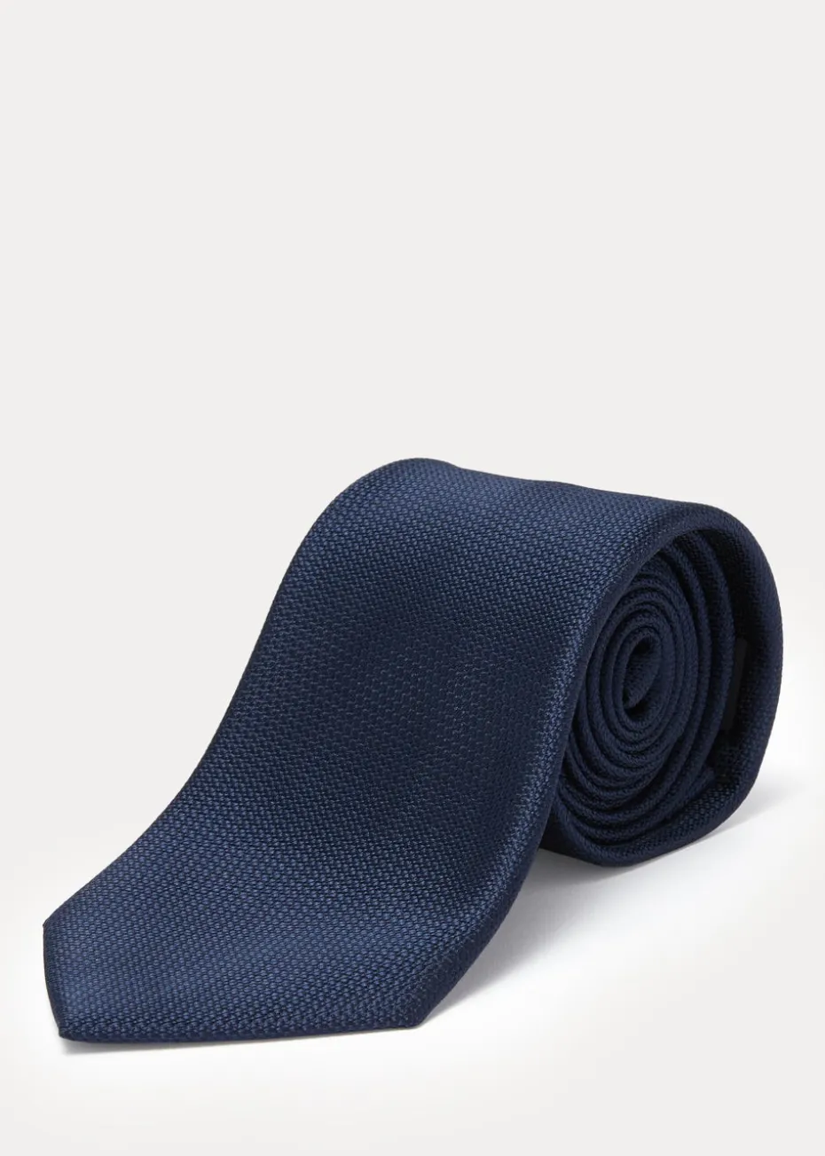 Taylor & Wright Navy Plain Tie
