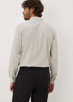 Taylor & Wright Stone Stripe Slim Fit Shirt