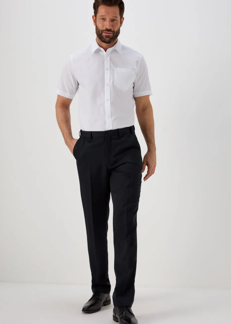 Taylor & Wright White Easy Care Regular Fit Short Sleeve Shirt