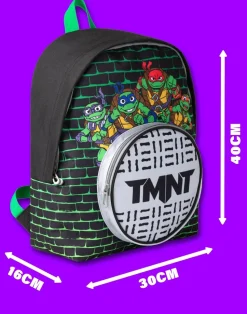 Teenage Mutant Ninja Turtles Sewers Pocket Kids Black Backpack