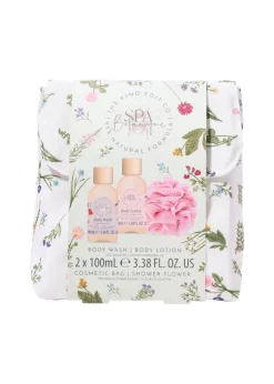 The Kind Edit Co. Spa Botanique Mini Shower Pouch Gift Set