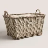 The Living Co Natural Split Willow Basket