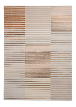 Think Rugs Apollo Bronze Modern Linear Rug