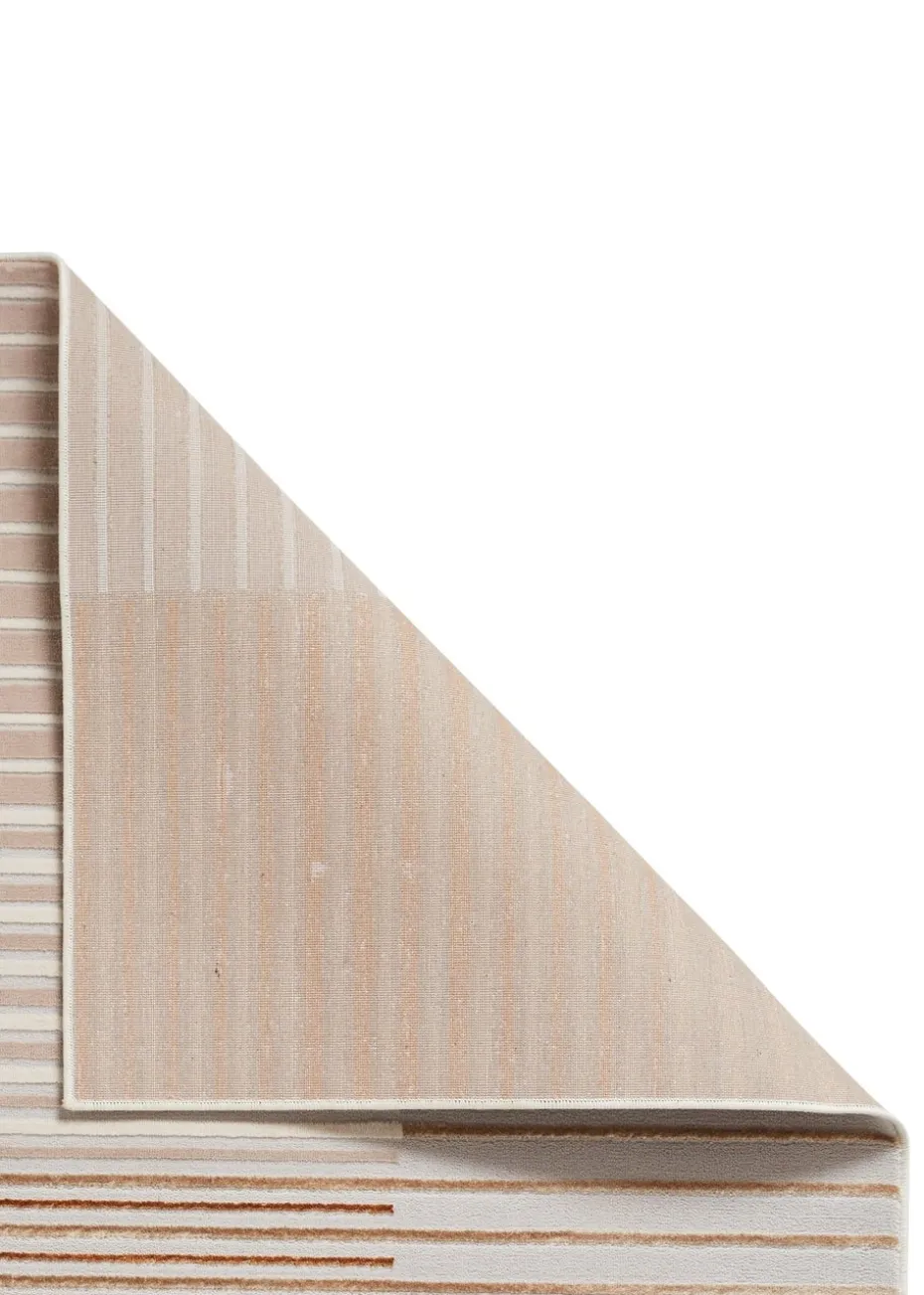 Think Rugs Apollo Bronze Modern Linear Rug