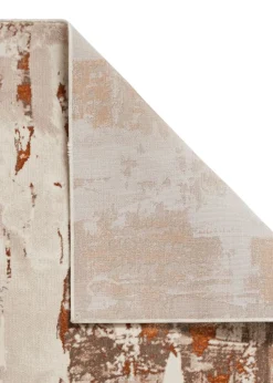 Think Rugs Apollo Bronze/Grey Modern Abstract Rectangle Rug