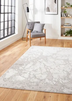 Think Rugs Apollo Grey/Ivory Modern Abstract Rectangle Rug