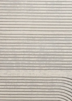 Think Rugs Apollo Grey/Ivory Modern Linear Rectangle Rug
