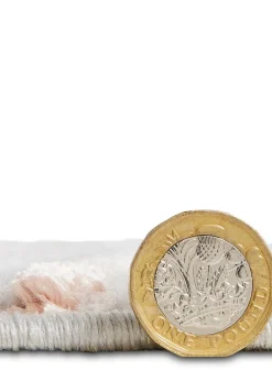 Think Rugs Apollo Grey/Pink Modern Linear Rug