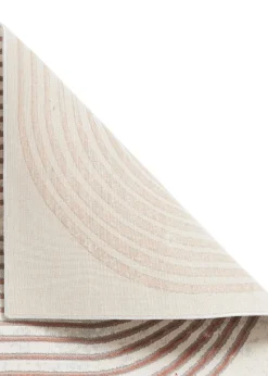 Think Rugs Apollo Grey/Rose Modern Linear Rectangle Rug