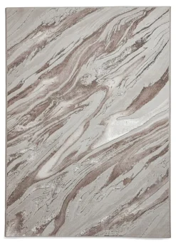 Think Rugs Creation Beige Modern Abstract Rug