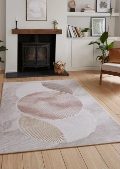 Think Rugs Creation Bronze/Beige Modern Geometric Rug