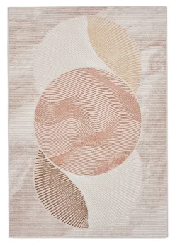 Think Rugs Creation Bronze/Beige Modern Geometric Rug