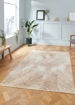 Think Rugs Creation Bronze Botanical Rug