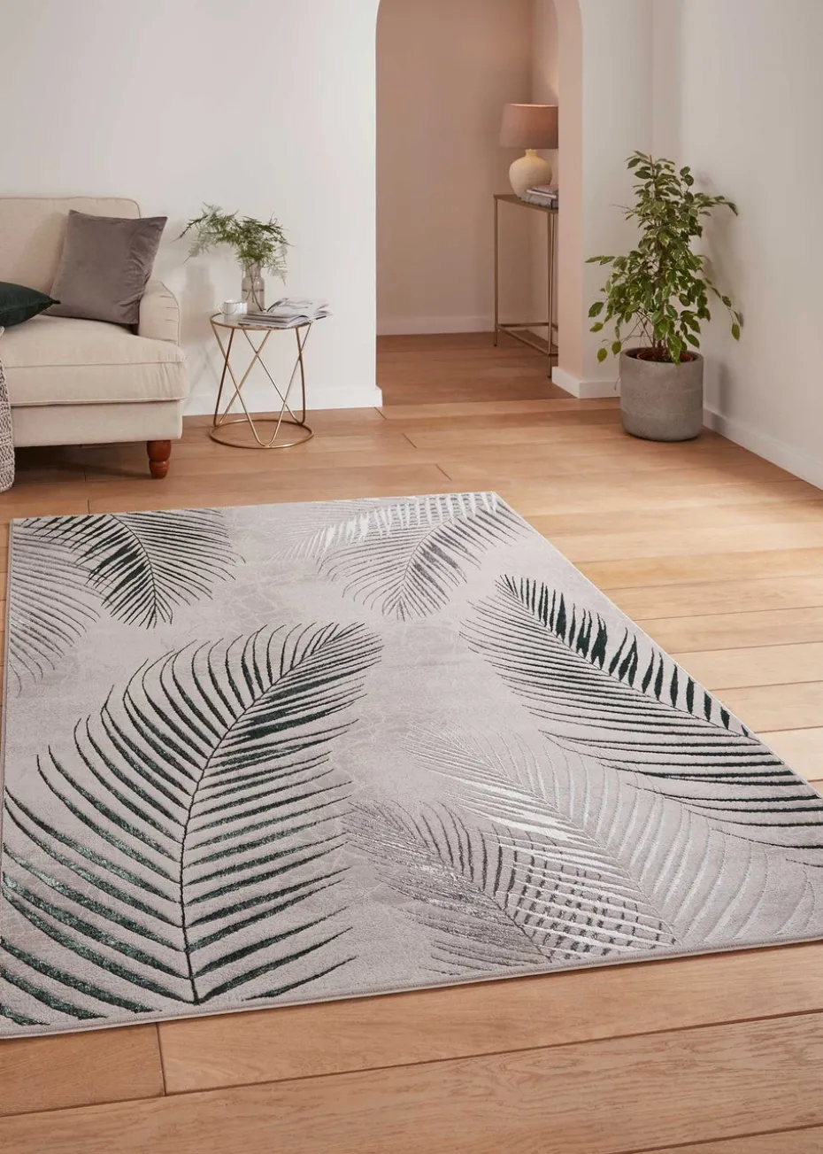 Think Rugs Creation Green Botanical Rug