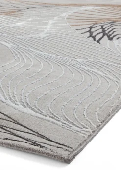 Think Rugs Creation Ivory Modern Abstract Rug