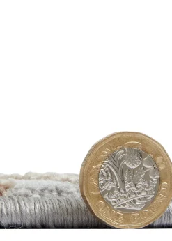 Think Rugs Creation Ivory Modern Abstract Rug