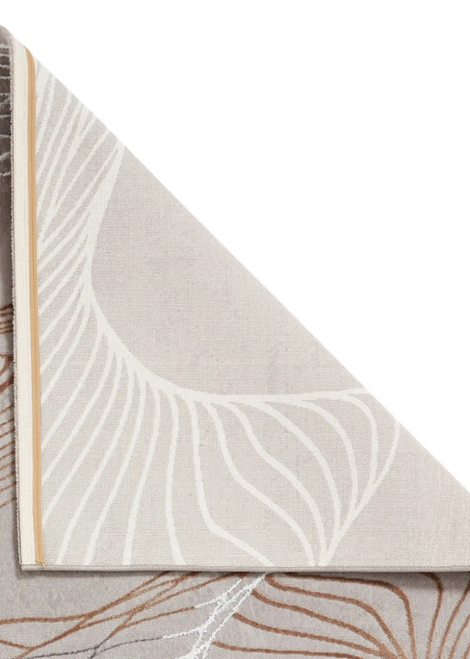 Think Rugs Creation Ivory Modern Abstract Rug