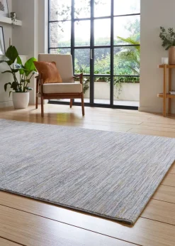 Think Rugs Creation Pink/Blue Modern Abstract Rectangle Rug