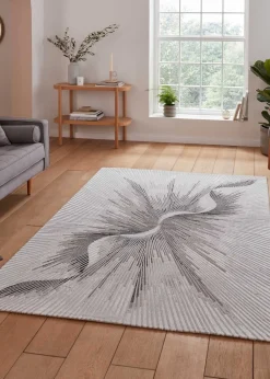 Think Rugs Creation Silver Modern Abstract Rug