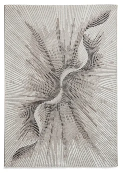 Think Rugs Creation Silver Modern Abstract Rug