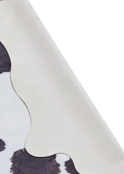 Think Rugs Faux Cow Print Black/White Rug