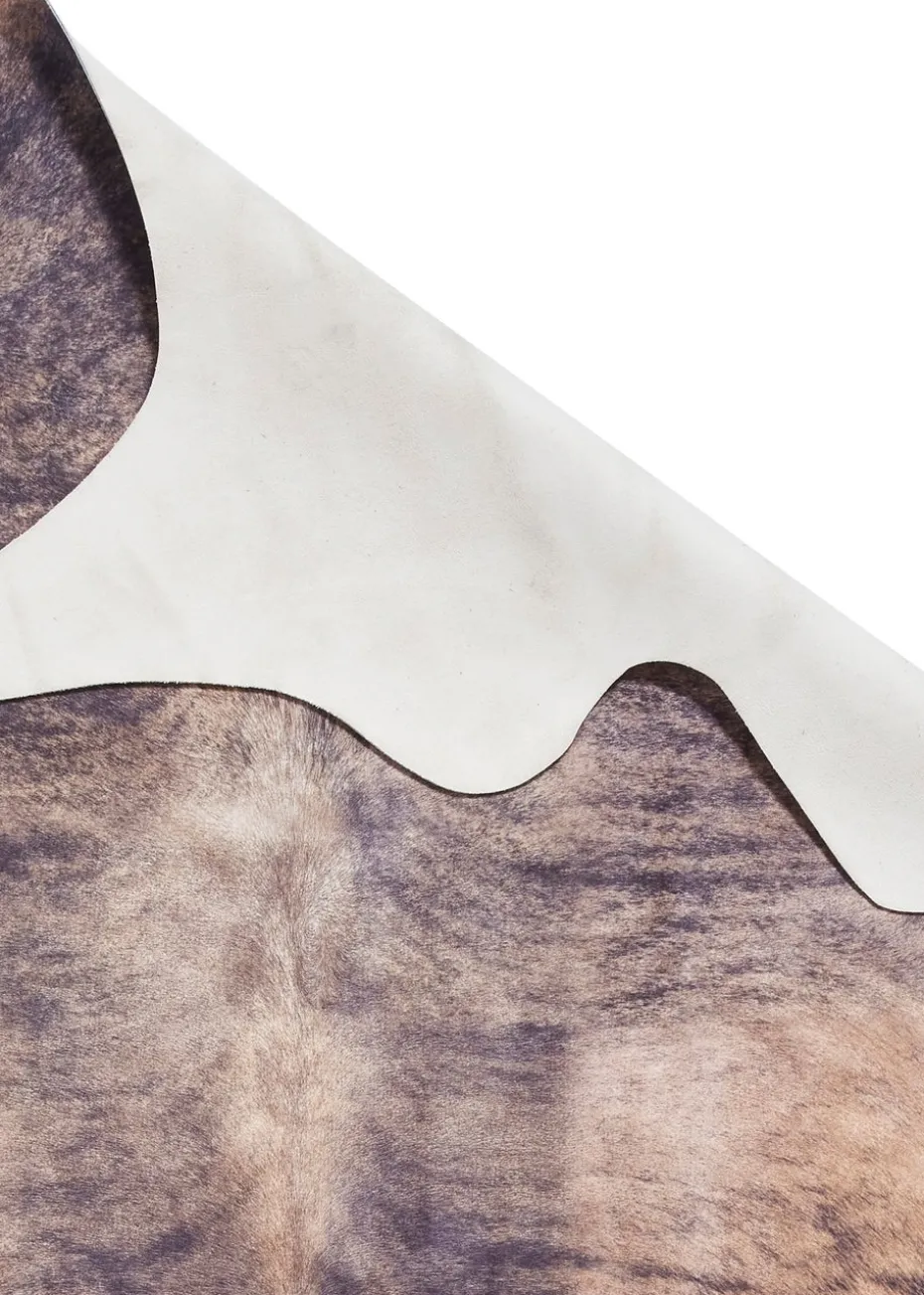 Think Rugs Faux Cow Print Brown Animal Print Rug