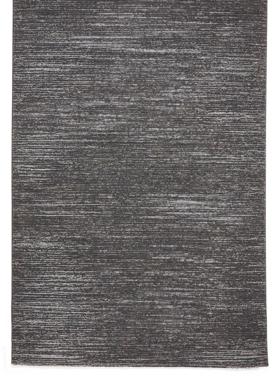 Think Rugs Flores Charcoal Modern Rectangle Rug