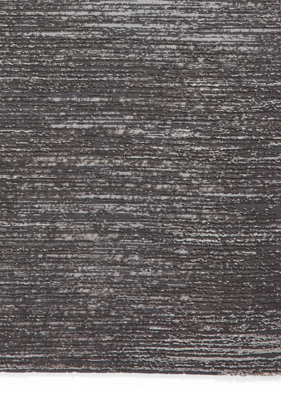 Think Rugs Flores Charcoal Modern Rectangle Rug