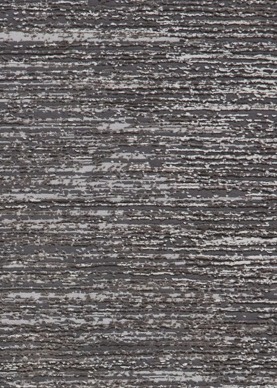 Think Rugs Flores Charcoal Modern Rectangle Rug