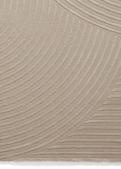 Think Rugs Flores Mink Modern Rectangle Rug