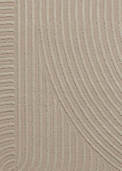 Think Rugs Flores Mink Modern Rectangle Rug