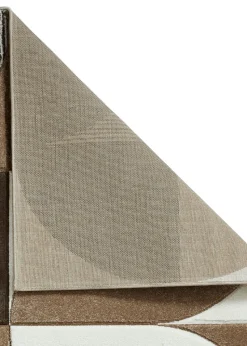 Think Rugs Matrix Beige Modern Geometric Rug