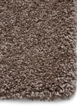 Think Rugs Sierra Beige Plain Shaggy Rectangle Rug